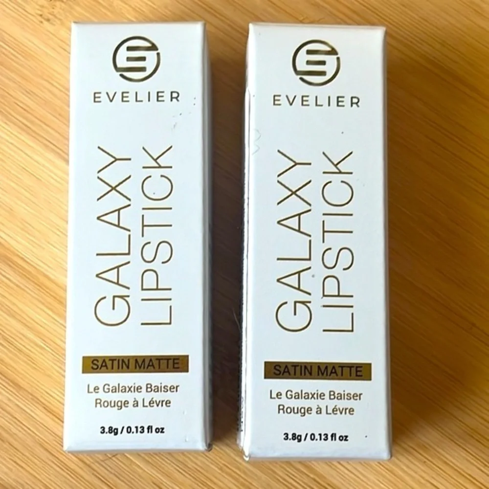Brand New Set of 2 Galaxy Lipsticks Matte Moisturizing Plush All Day Coverage